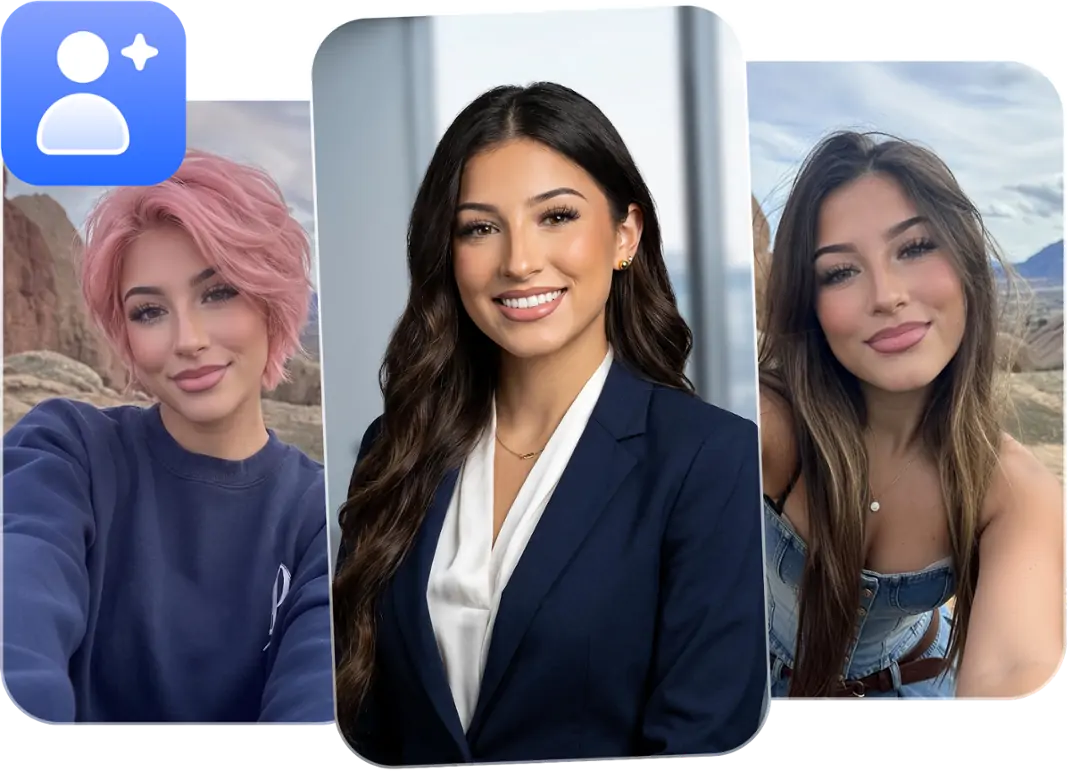 Portrait editing examples
