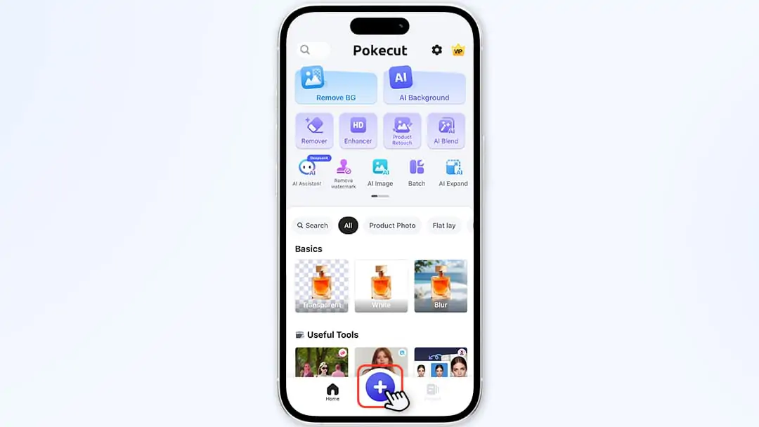 Uploading an image to add stickers