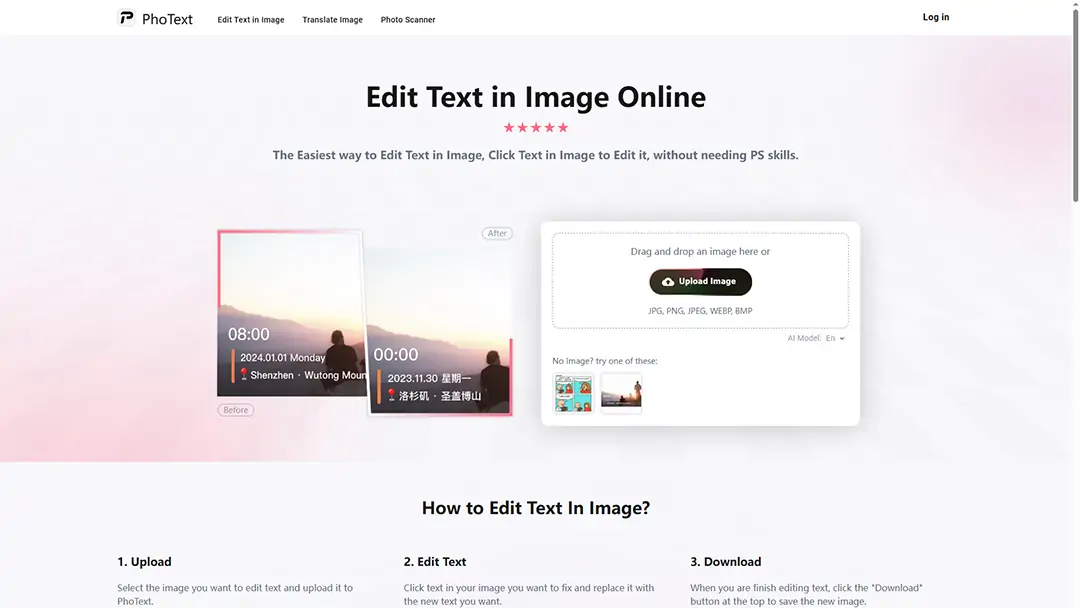 Use Photext's screenshot editor online