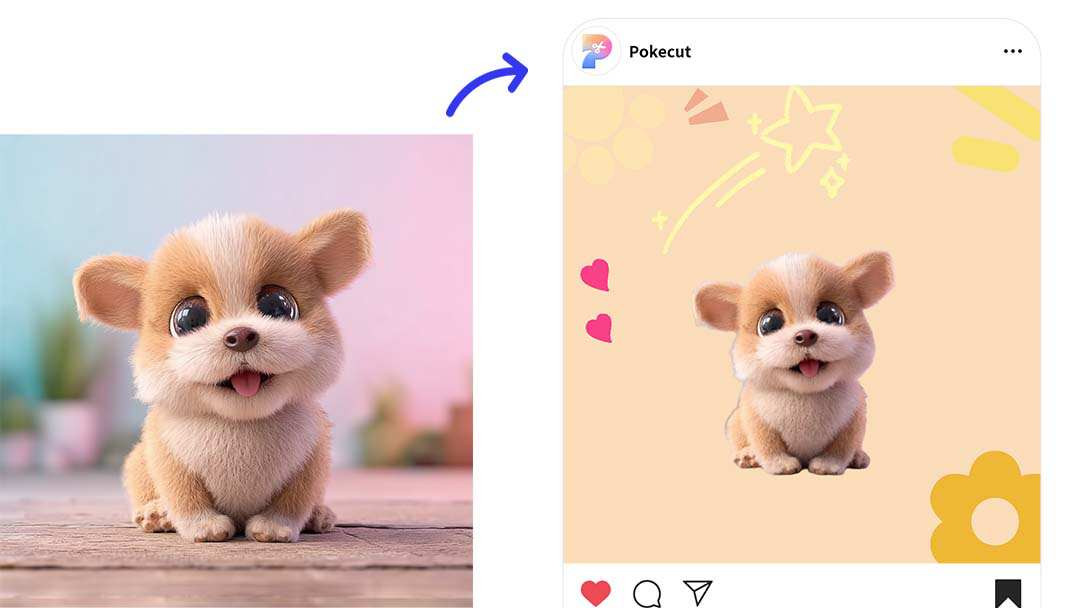 Adding emojis to a photo composite