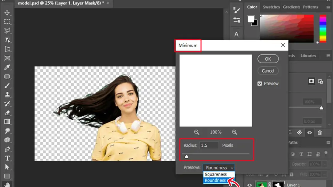 Remove green edges