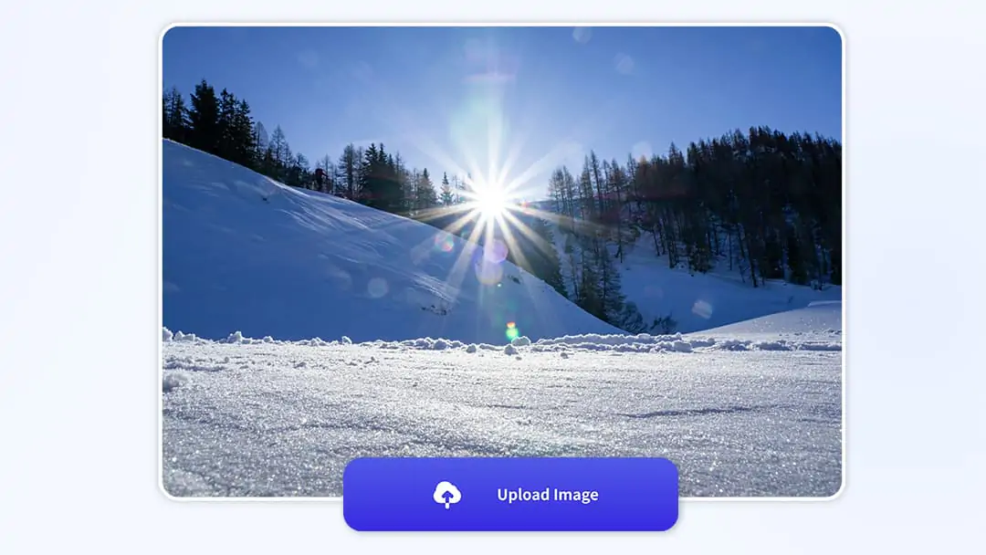 Upload a photo with lens flare, and use Pokecut's Magic Eraser to clean the photo