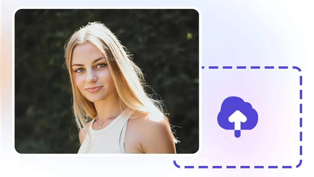 Upload a photo with Pokecut to remove stray hairs
