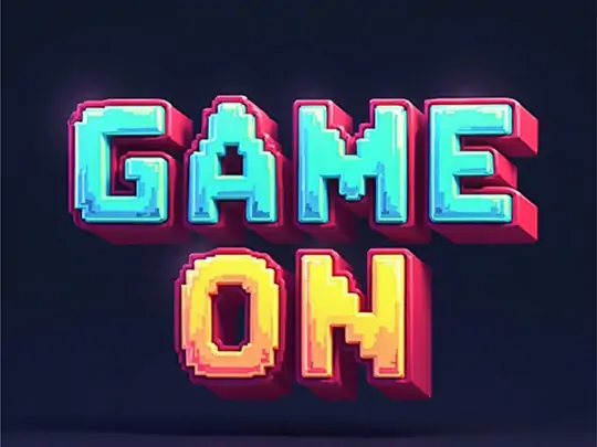 Pokecut's 3D text generator supports creation in pixel style.