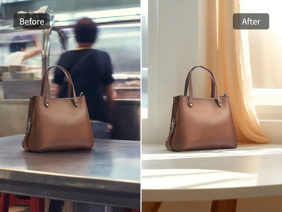 Use AI backgrounds to intelligently replace the backgrounds of your product images