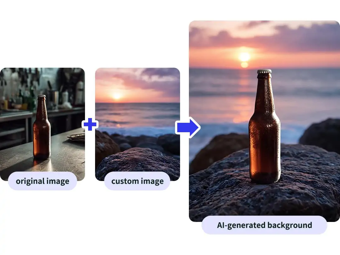 AI background supports customization feature
