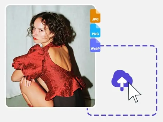 Upload a photo to to Pokecut photo date editor. Start to add date to pictures.