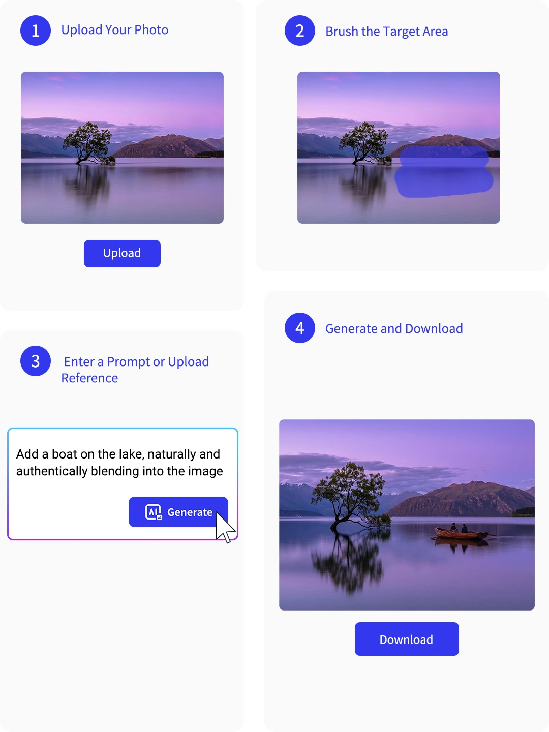 Three steps to add objects to photos with AI
