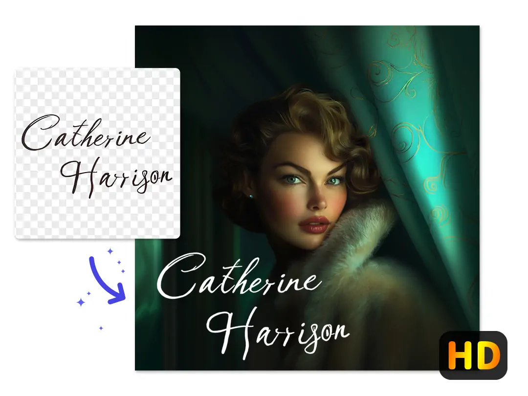 Add digital signature to celebrity photos