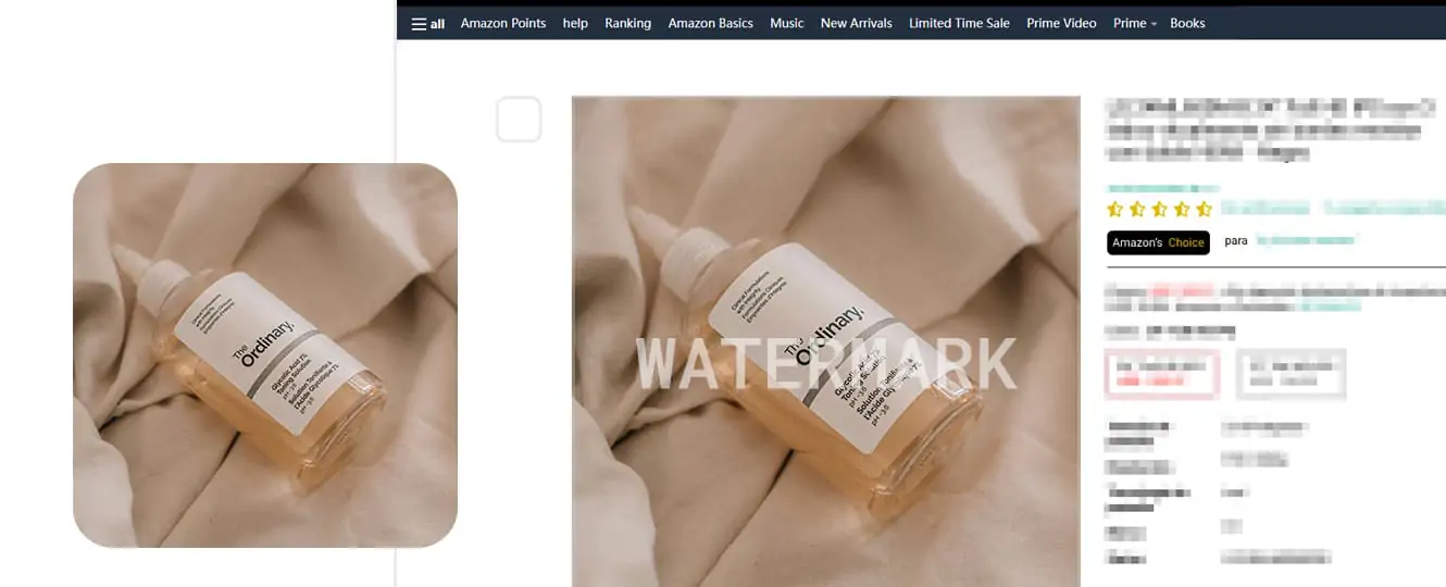 Add text watermarks to products for easy listing on e-commerce platforms