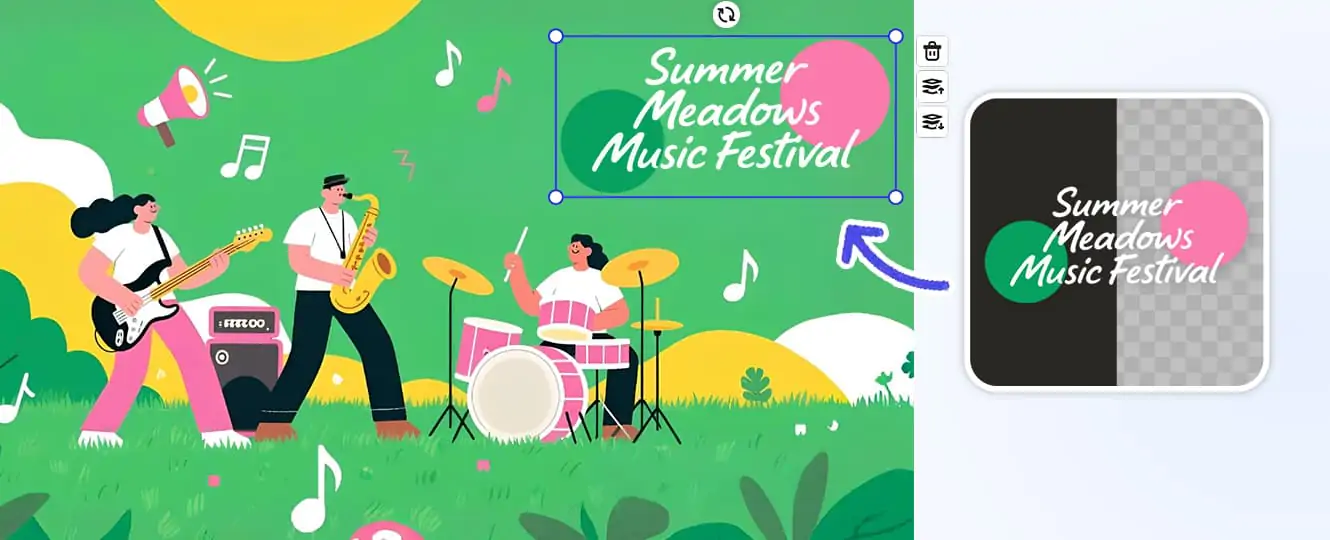 Add a suitable logo to poster design