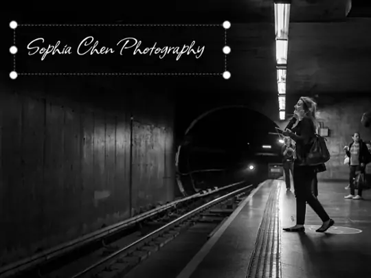 When you take a professional photo, you can add a watermark to protect the copyright of the image.