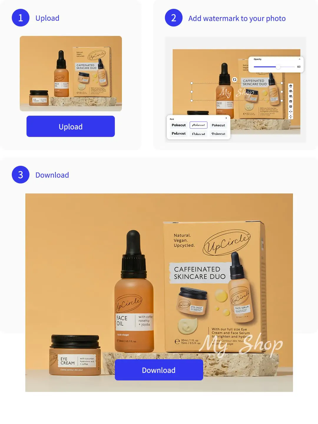 Add text watermarks to images in just 3 steps