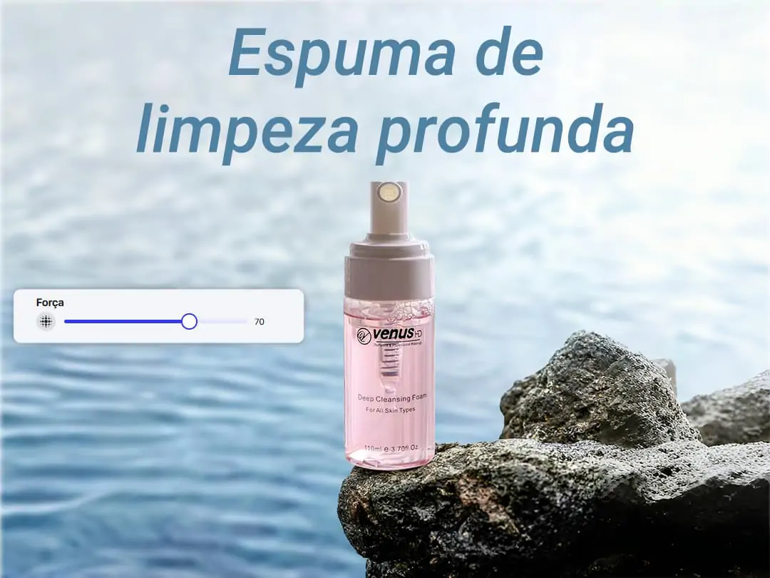 Destaque o assunto e o texto desfocando o fundo
