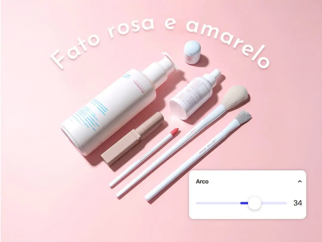 Adicione texto curvo criativo à imagem
