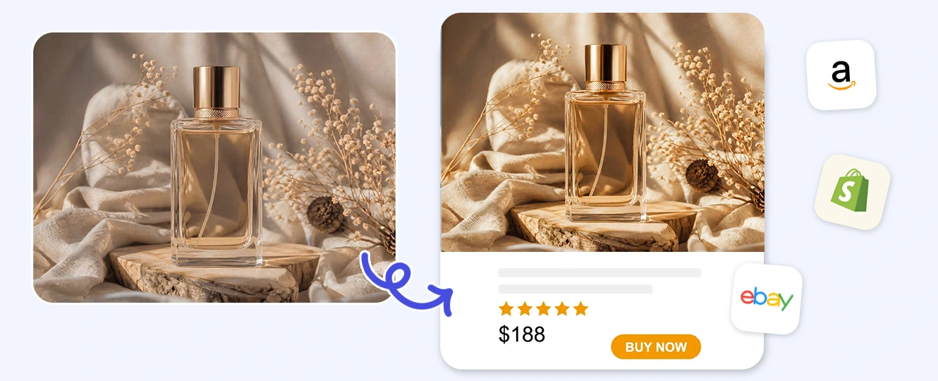 Product photo with a softer editorial style