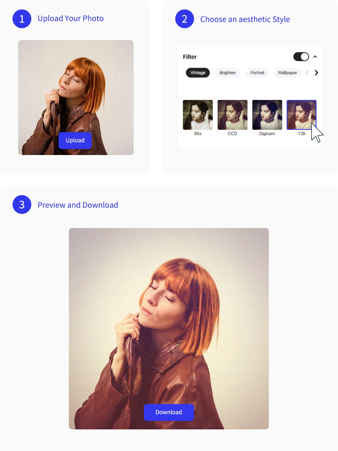 Three step aesthetic photo editing workflow