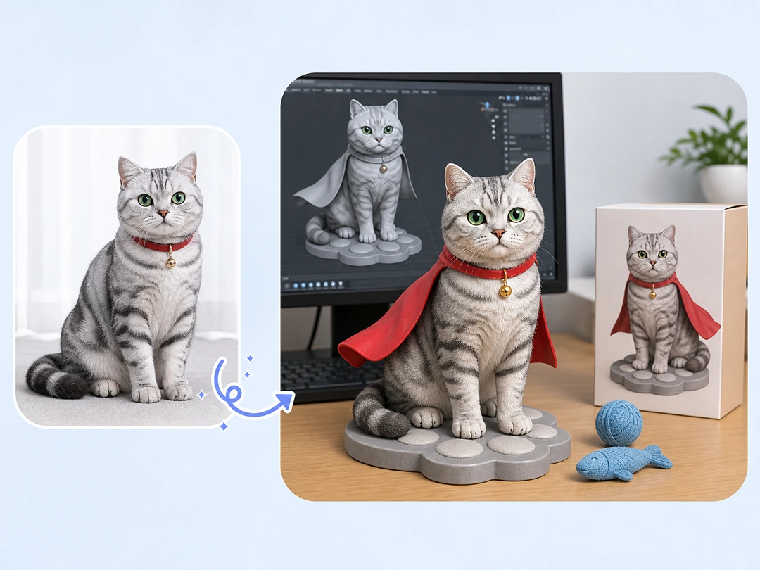 Action figure displayed with toy packaging