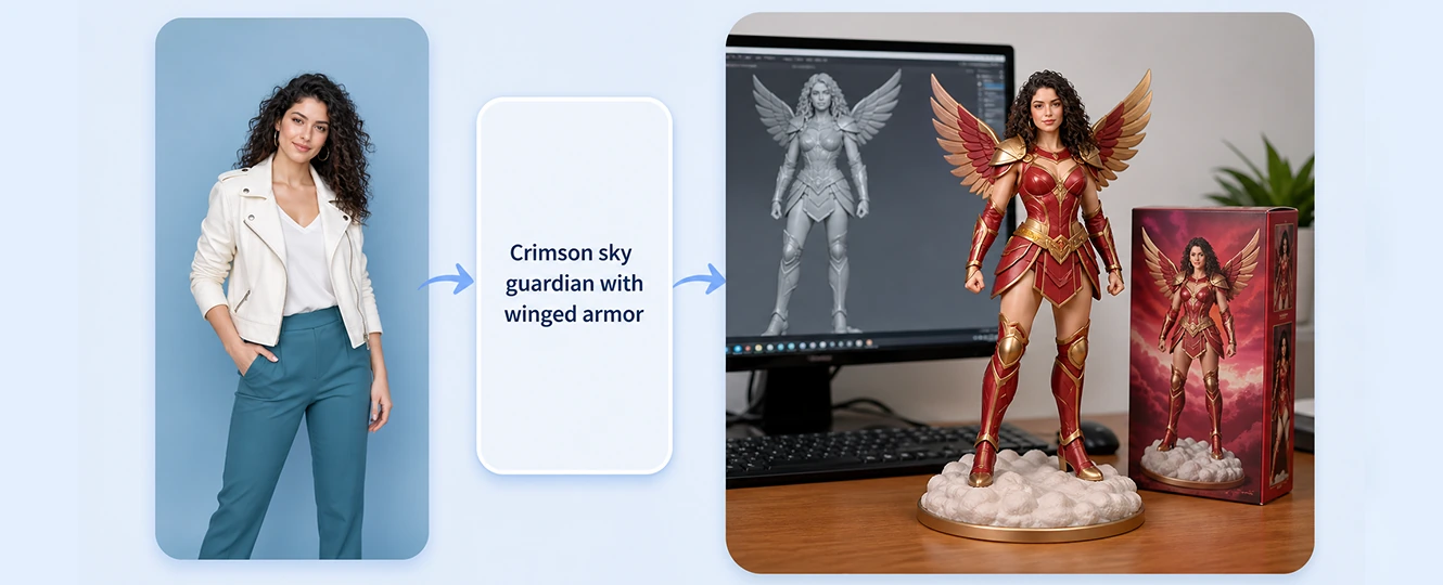 Prompt-based hero character concept