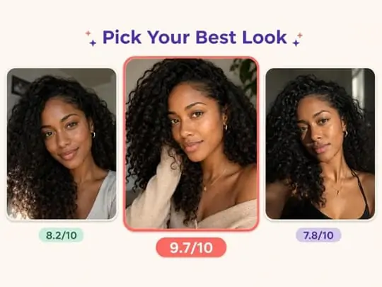 Comparing selfies to choose the best profile photo with AI face rating