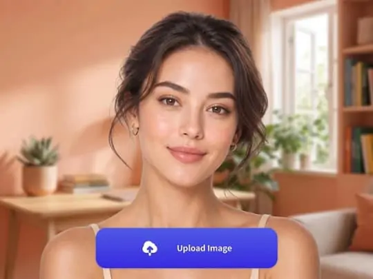 Step one showing a clear selfie upload for face rating