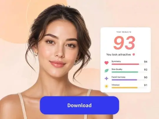 Step three showing an AI attractiveness result report