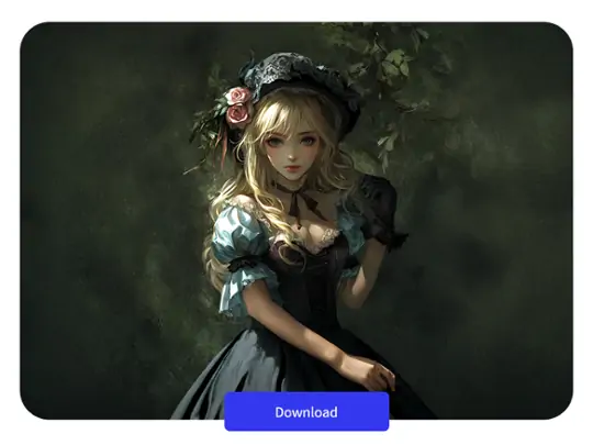 Download your photo after using ai cartoon generator.