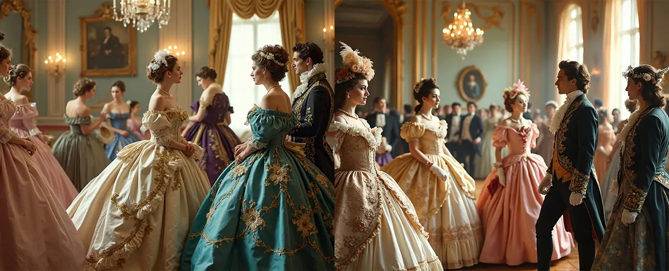 Elegant Rococo-style character created by Pokecut's AI character generator