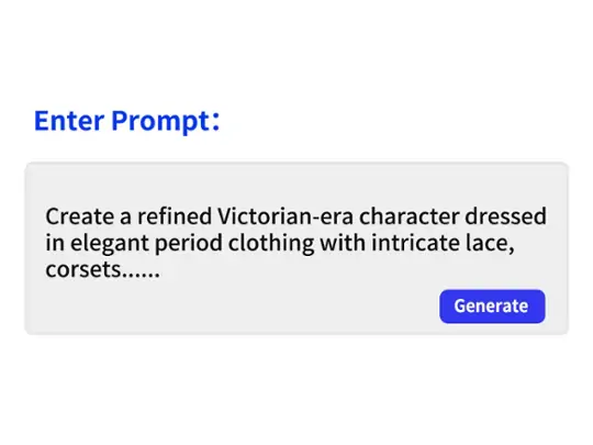 Upload your prompt in Pokecut's AI character generator.