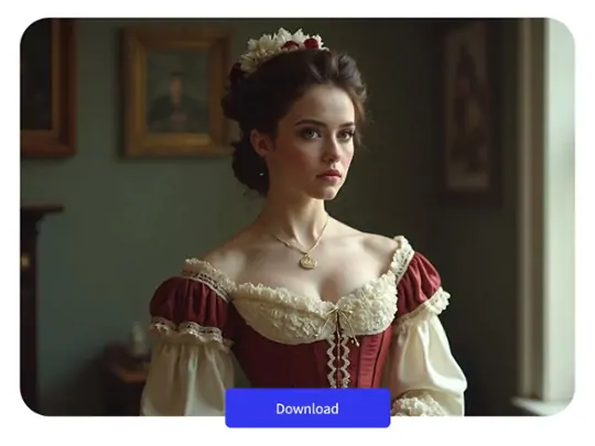 Download your photo after using AI character generator.