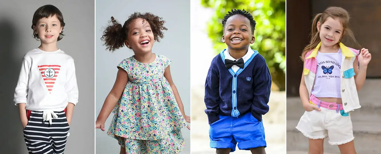 AI clothes changer for different kids