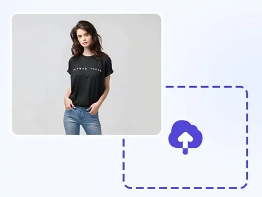 Upload a photo for changing clothes.