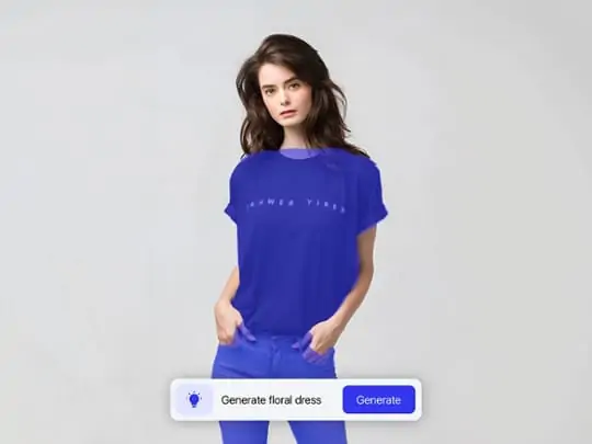 Use AI brush to paint the clothing area.