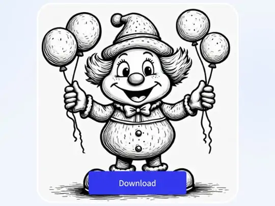 Preview AI-generated coloring page results and download high-definition images