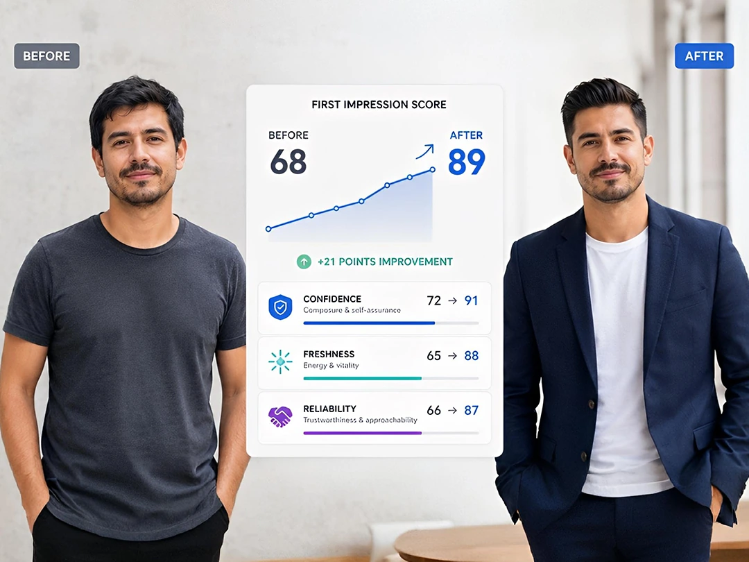 Track portrait score changes after a style update