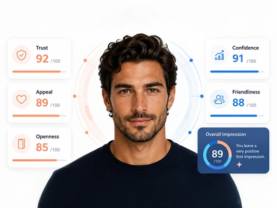 View a social appeal report for a profile portrait