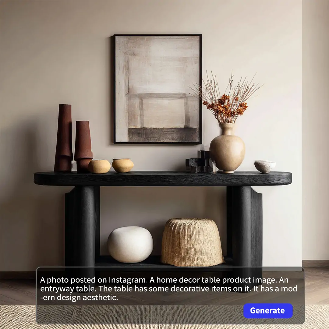 AI furniture generator generates high-resolution furniture pictures online