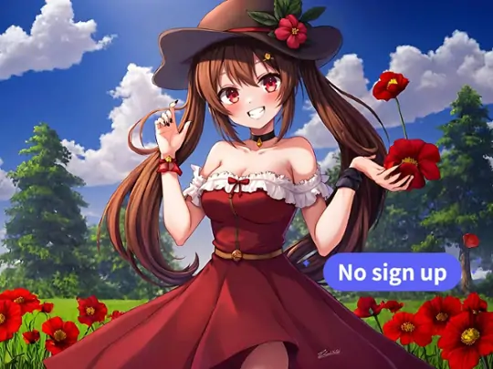 Click the download button to download the HD AI girl image..