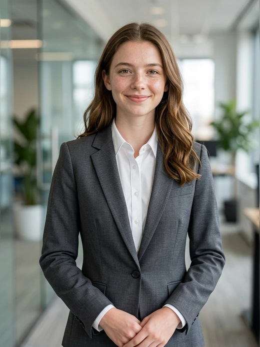 Professional AI headshot after template 1