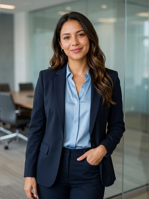 Professional AI headshot after template 5
