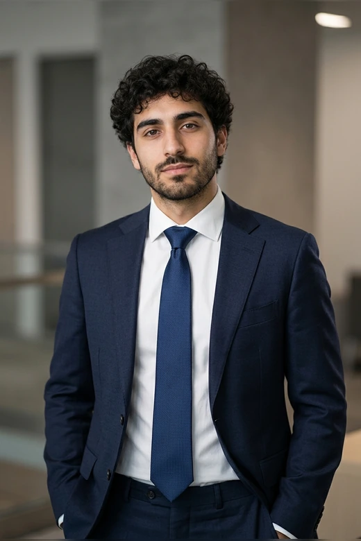 Professional AI headshot after template 6