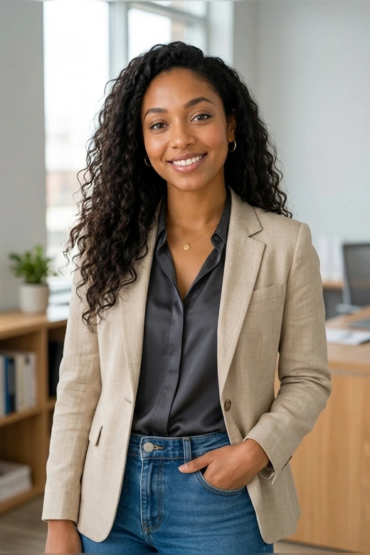 Professional AI headshot after template 7