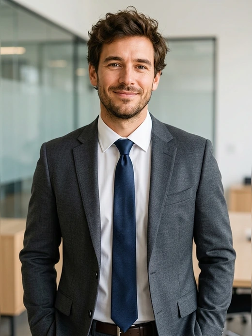 Professional AI headshot after template 8