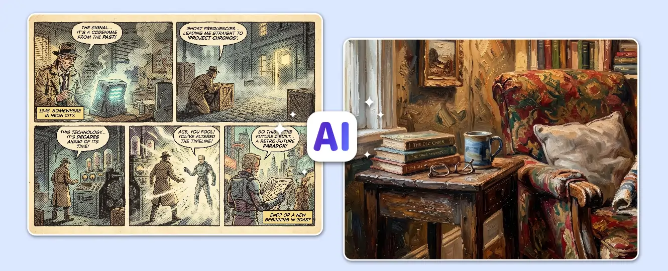 Generate images using AI for digital illustrations