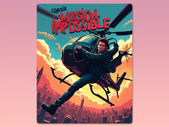 Using Pokecut’s AI movie poster generator to create a pop art style poster: Mission: Impossible.