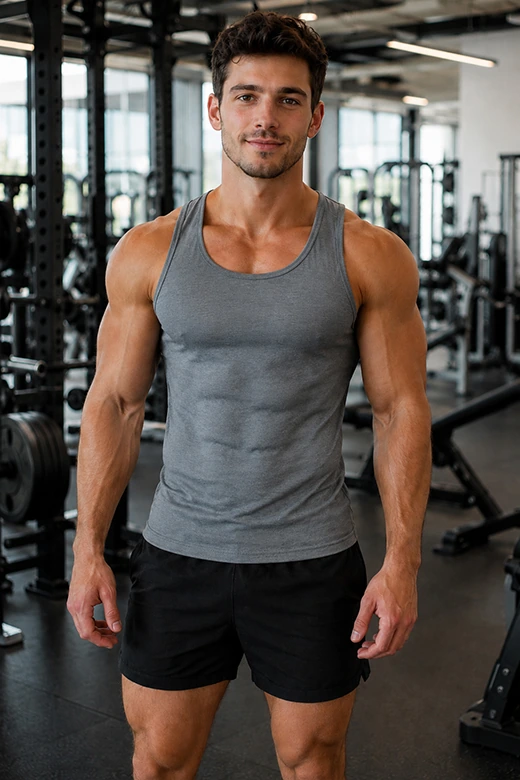 Photo after online muscle editor result