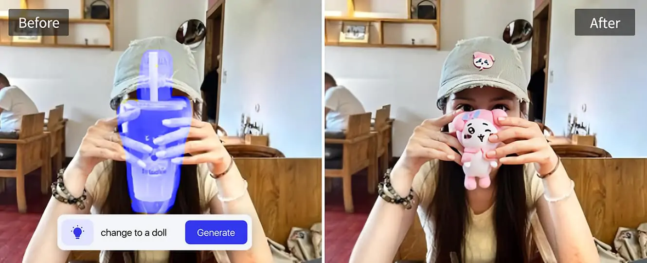 Generate a doll in your hand