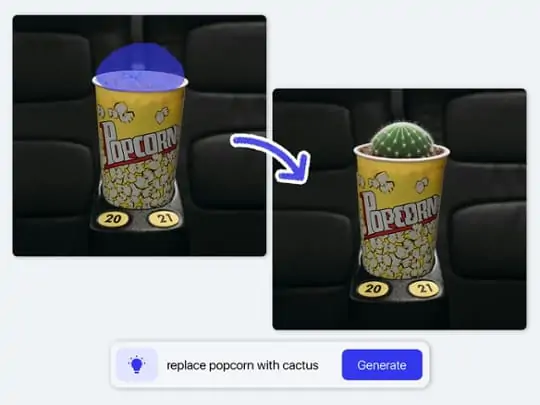 Use AI replace tool to get funny photo.