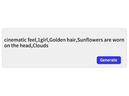 Enter the prompts for the wallpaper you want to generate.