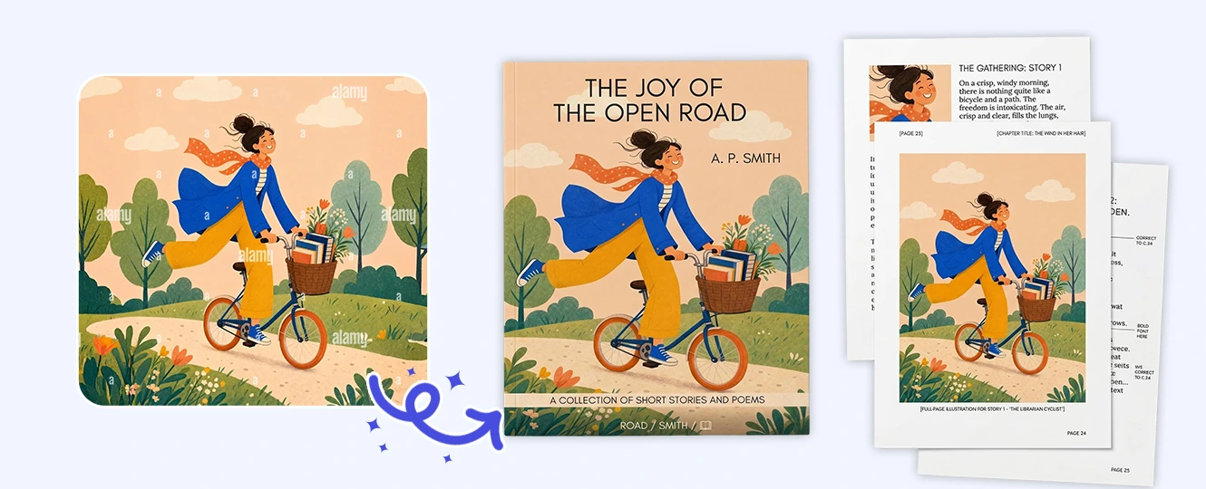Prepare clean book cover mockup from Alamy preview